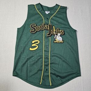 Vintage Teamwork Athletic Apparel SODA JERKS DALLAS jersey Green/Yellow Size XL